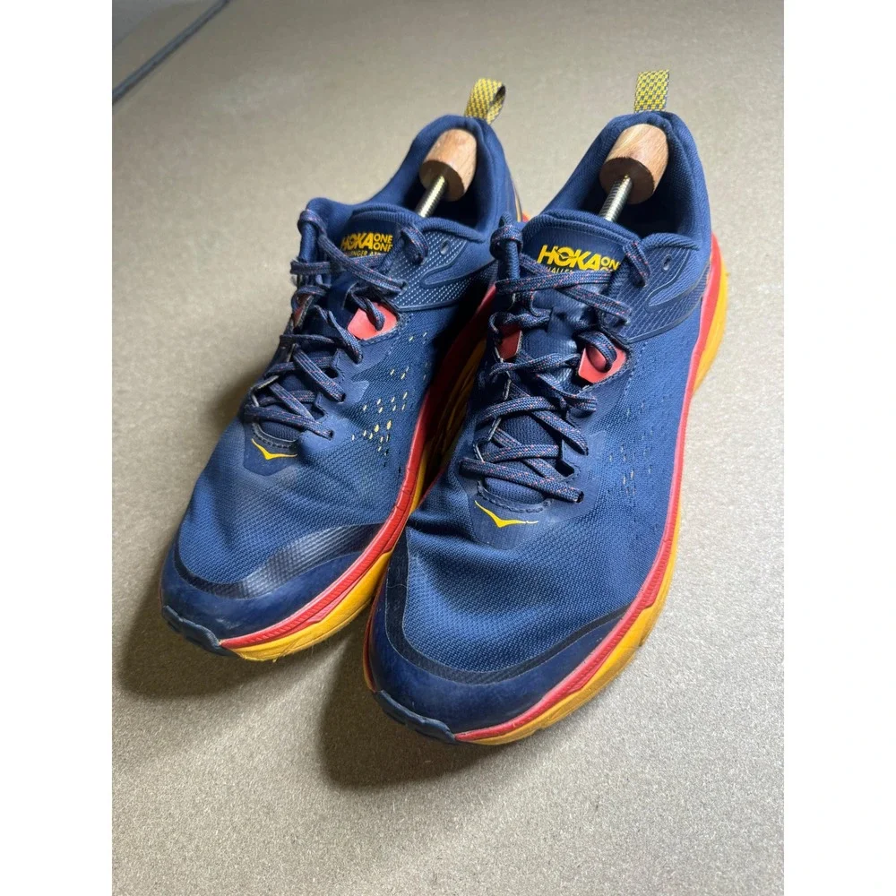 Hoka One One Challenger ATR 6 Mens 12.5 Blue Orange Trail Running Shoes‎ 1106510